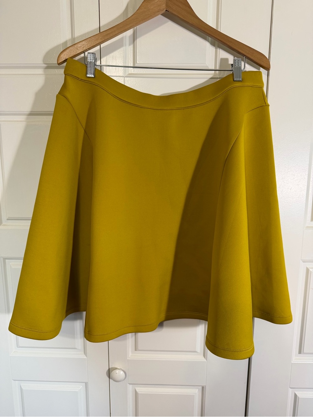 Anthropologie Yellow Circle Skirt